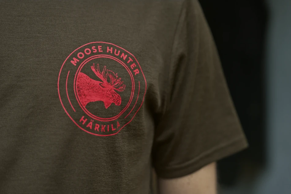 Harkila Game S/S t-shirt, kolor: Willow Green Moose