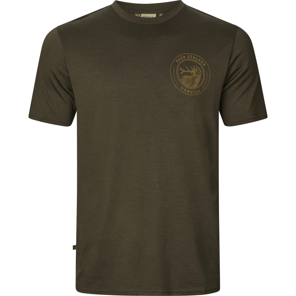 Harkila Game S/S t-shirt, kolor: Willow Green Stag
