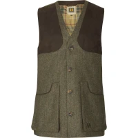 Harkila Kenmore Shooting Waistcoat, kolor: Forest Green/Herringbone