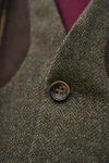 Harkila Kenmore Shooting Waistcoat, kolor: Forest Green/Herringbone