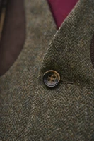 Harkila Kenmore Shooting Waistcoat, kolor: Forest Green/Herringbone