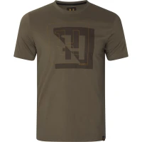 Harkila H-logo S/S T-shirt, kolor: Major Brown