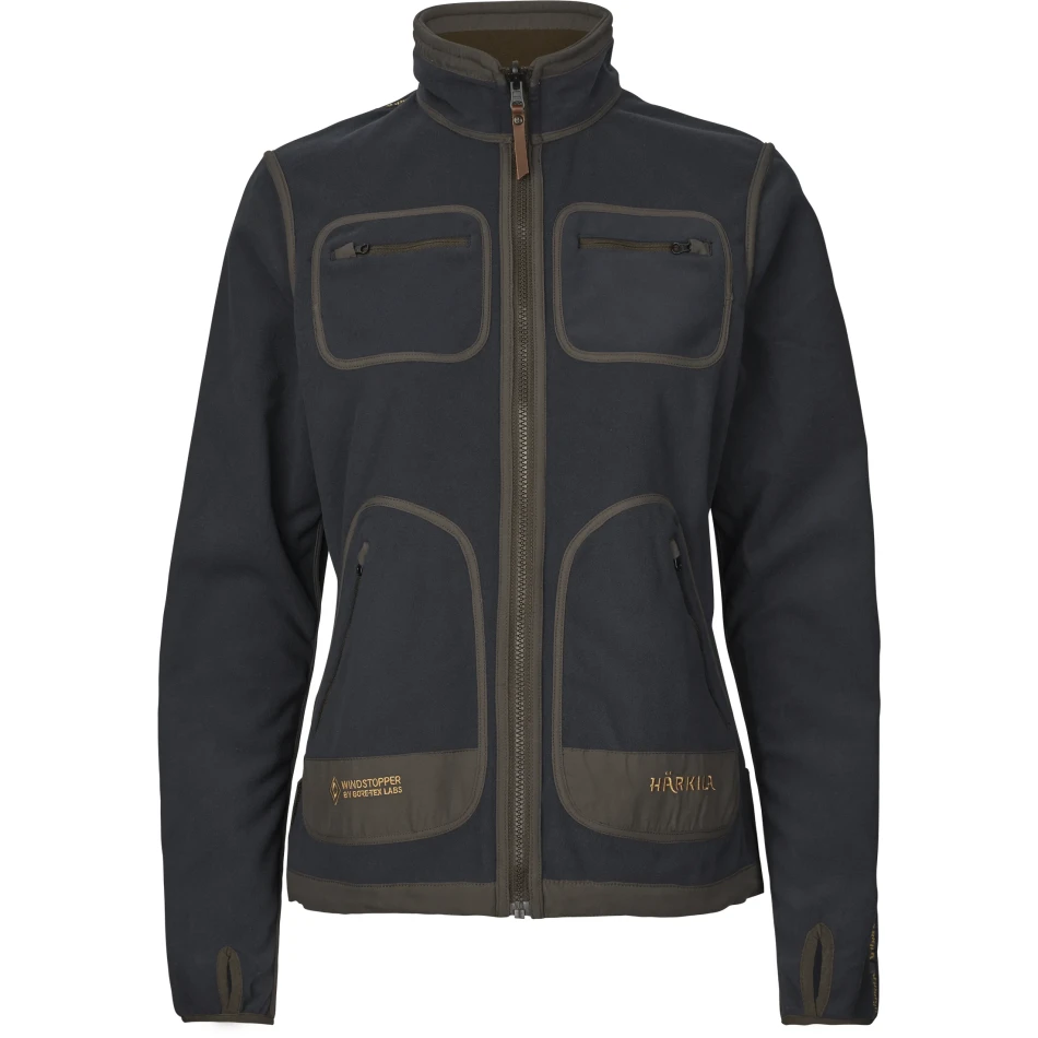 Harkila Kamko Fleece Jacket Women, kolor: Willow Green/Deep Well Purple