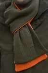 Harkila Reversible Scarf, kolor: Willow Green/Orange