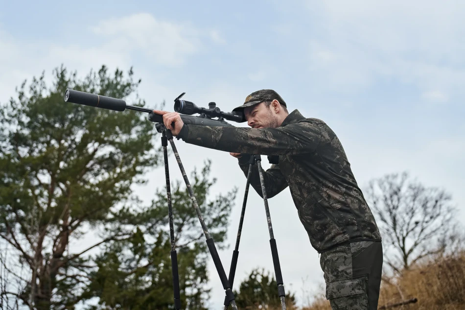 Harkila NOCTYX Camo Full Zip Fleece