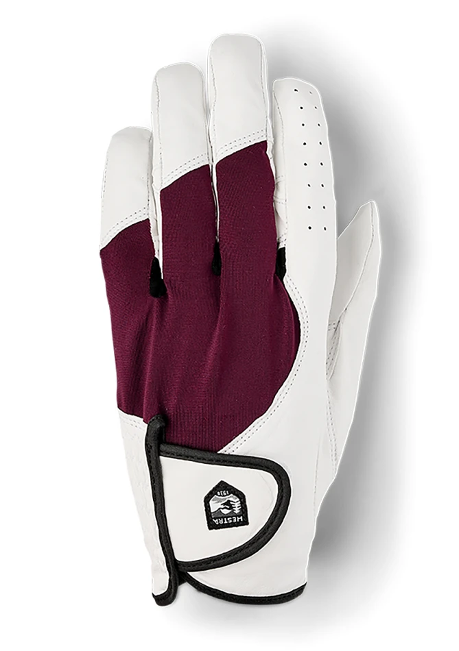 Golf Super Wedge Left - 5 finger, kolor: 000590 - white / bordeaux