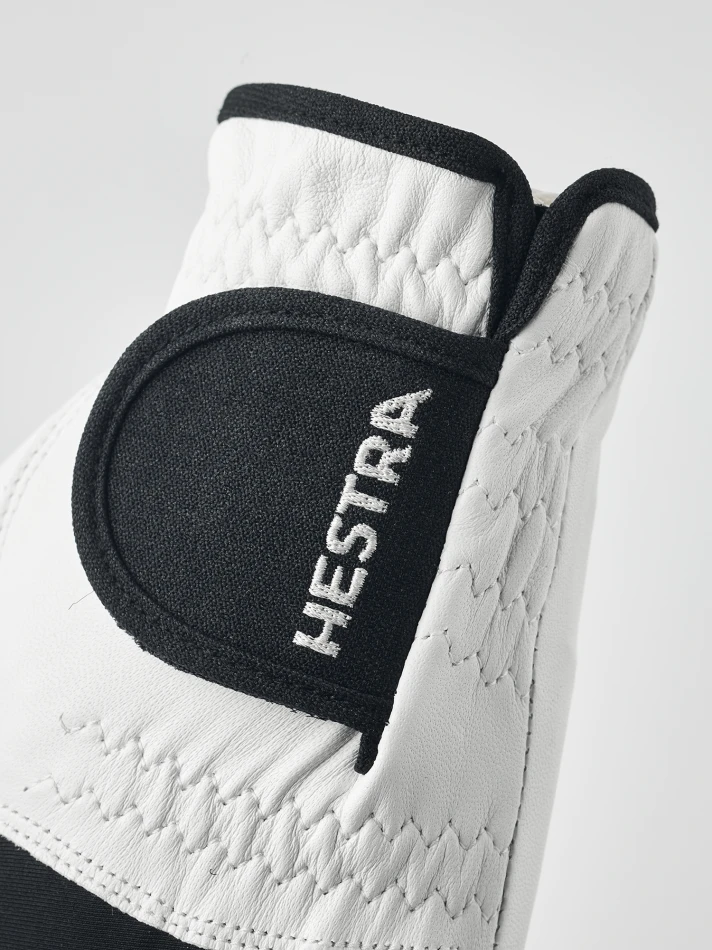 Golf Leather Left 5-finger, kolor: 000100 - white / black