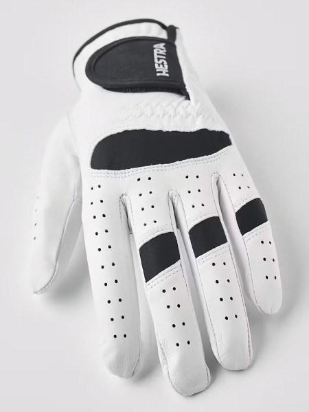 Golf Leather Left 5-finger, kolor: 000100 - white / black