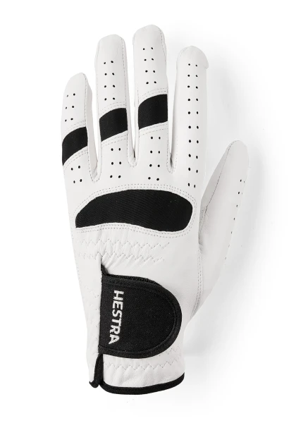 Golf Leather Left 5-finger, kolor: 000100 - white / black