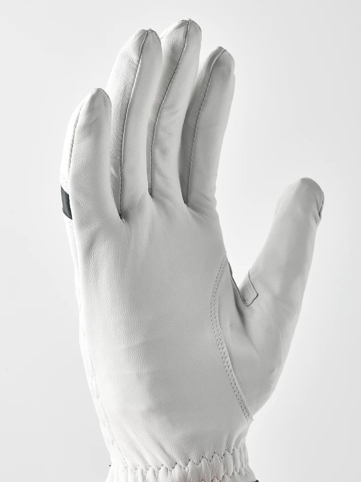 Golf Leather Right 5-finger, kolor: 000100 - white / black