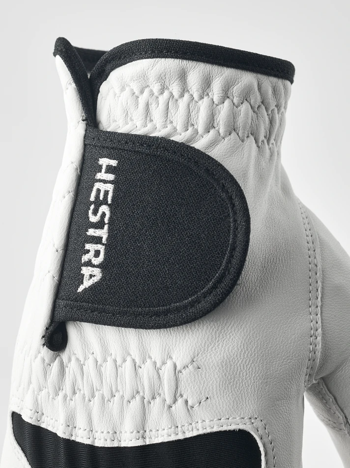 Golf Leather Right 5-finger, kolor: 000100 - white / black