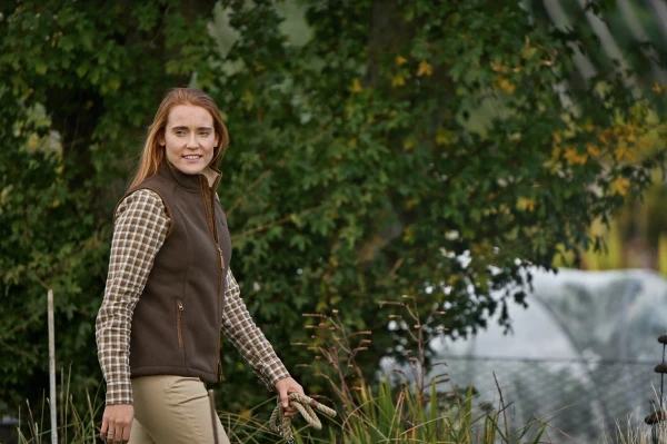 Harkila Sandhem Sherpa Fleece Waistcoat W, kolor: Demitasse Brown