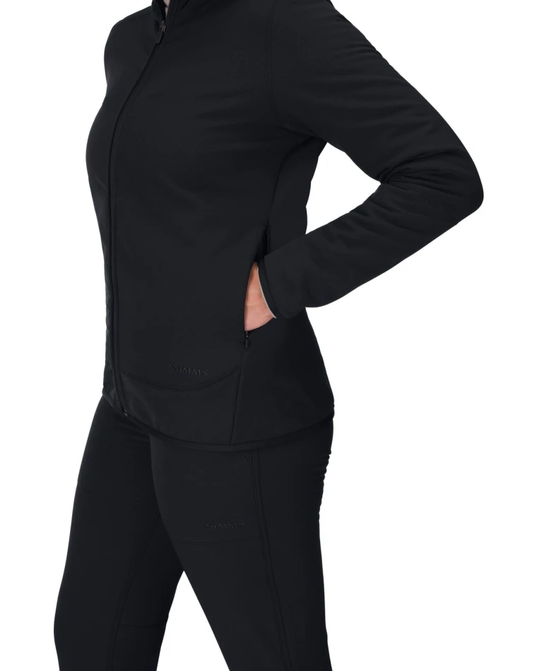 Ws Strata 330 Full-Zip Midlayer Hoody, kolor: 001 - Black