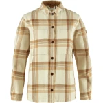 Fjallraven Singi Flannel Overshirt kolor: 113-196 - Chalk White-Dune Beige