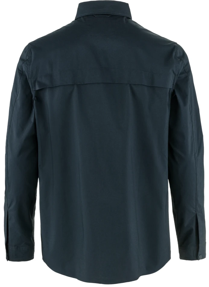 Abisko Trail Shirt LS, kolor: 555 - Dark Navy