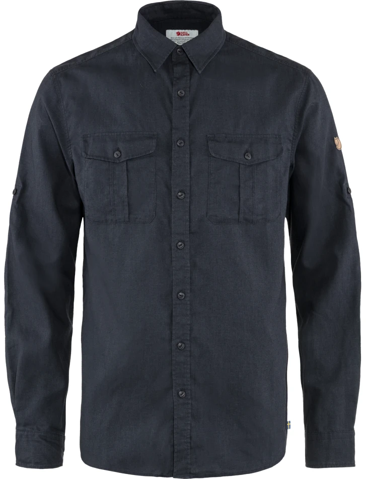 Fjallraven Ovik Travel Shirt LS, kolor: 555 - Dark Navy