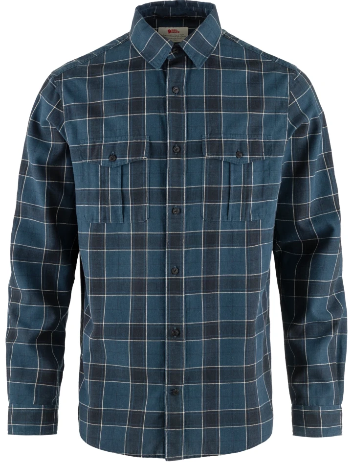 Fjallraven Ovik Travel Shirt LS, kolor: 534-555 - Indigo Blue-Dark Navy