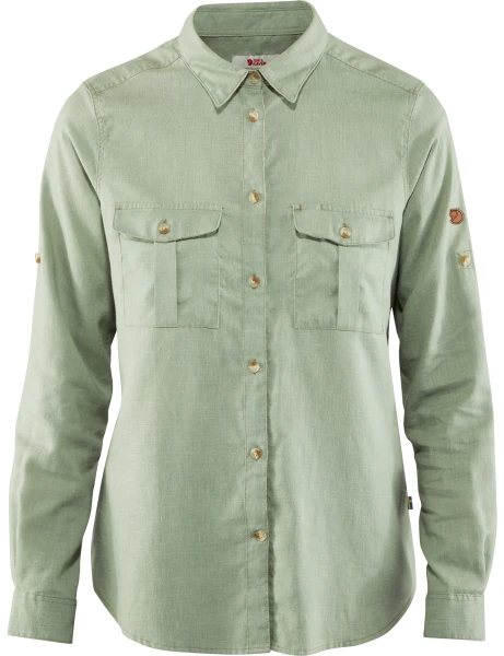 Fjallraven Ovik Travel Shirt LS W, kolor: 516 - Sage Green