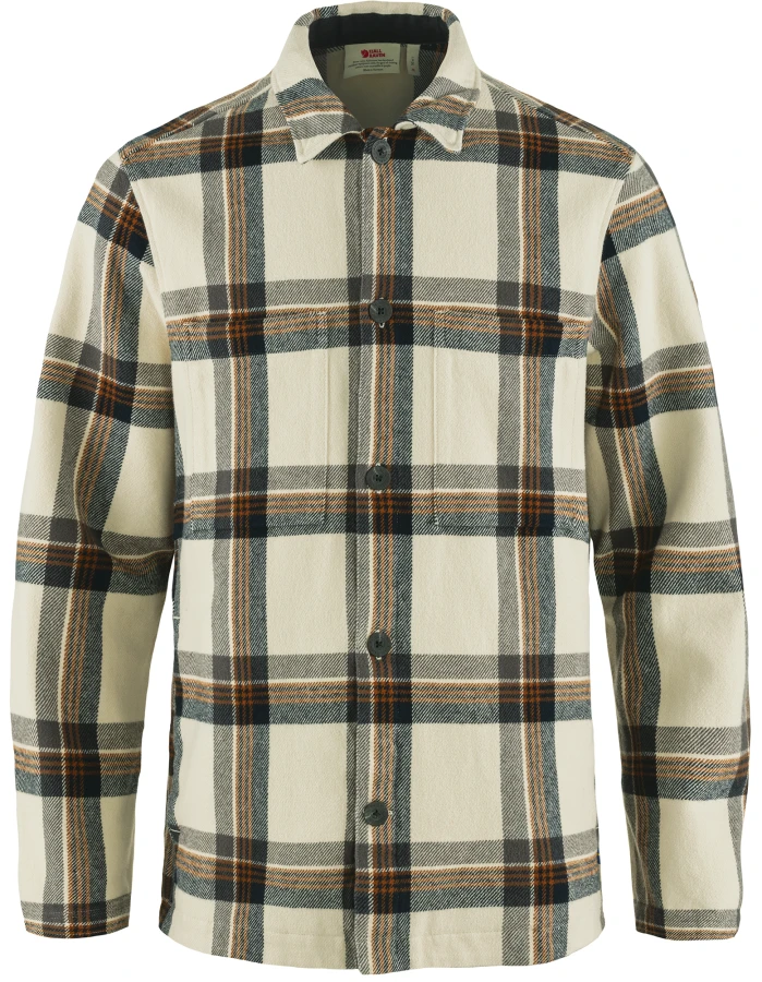 Fjallraven Singi Flannel Overshirt, kolor: 113-555 - Chalk White-Dark Navy