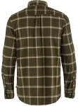 Ovik Comfort Flannel Shirt, kolor: 633-195 - Dark Olive-Sand Stone