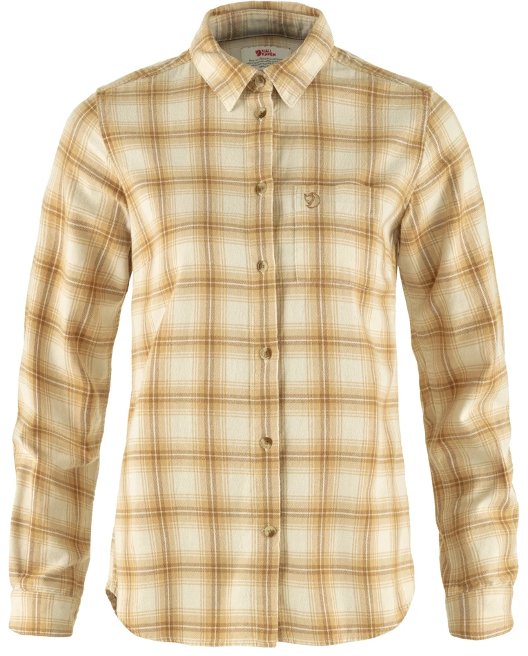 Fjallraven Ovik Flannel Shirt W, kolor: 113-196 - Fossil-Dune Beige