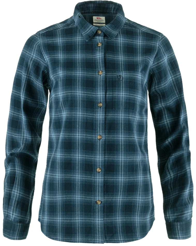 Fjallraven Ovik Flannel Shirt W, kolor: 555-534 - Dark Navy-Indigo Blue
