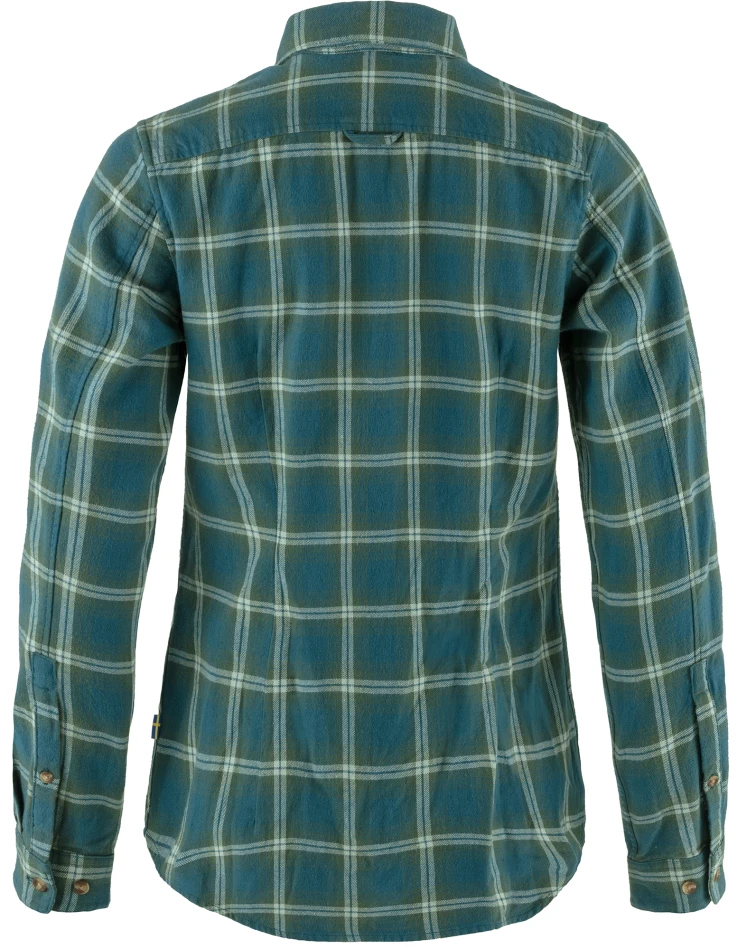 Fjallraven Ovik Flannel Shirt W, kolor: 574-679 - Deep Sea-Patina Green