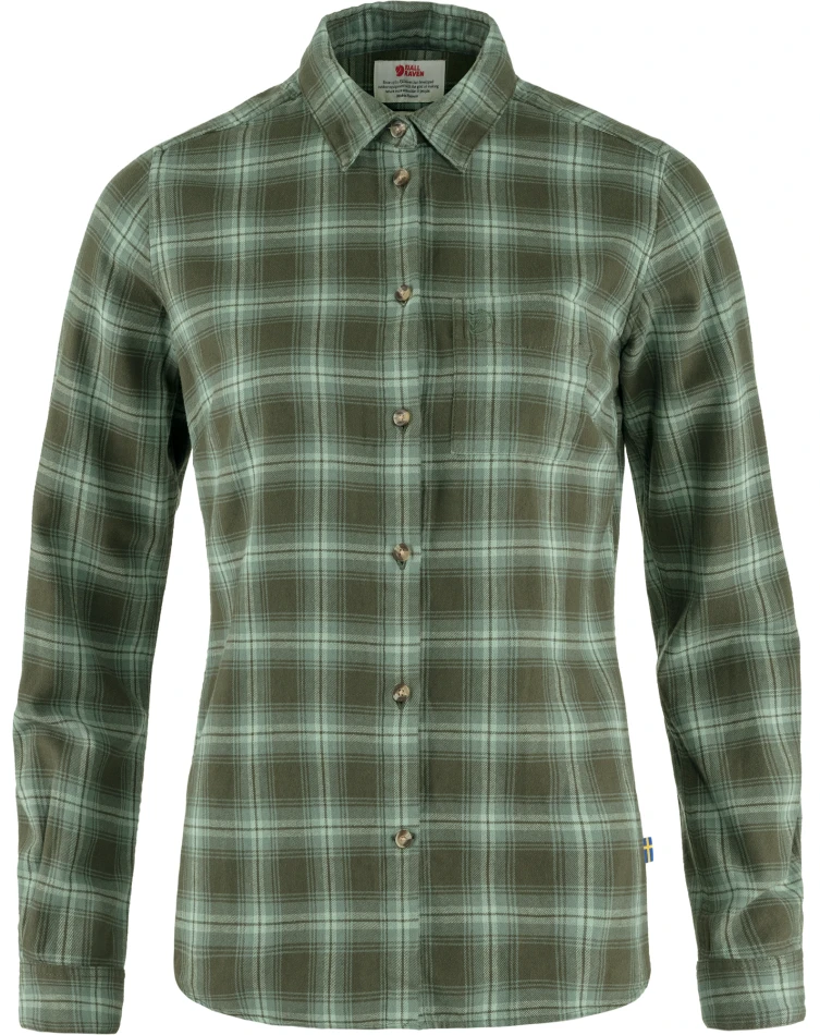 Fjallraven Ovik Flannel Shirt W, kolor: 662-614 - Deep Forest-Patina Green