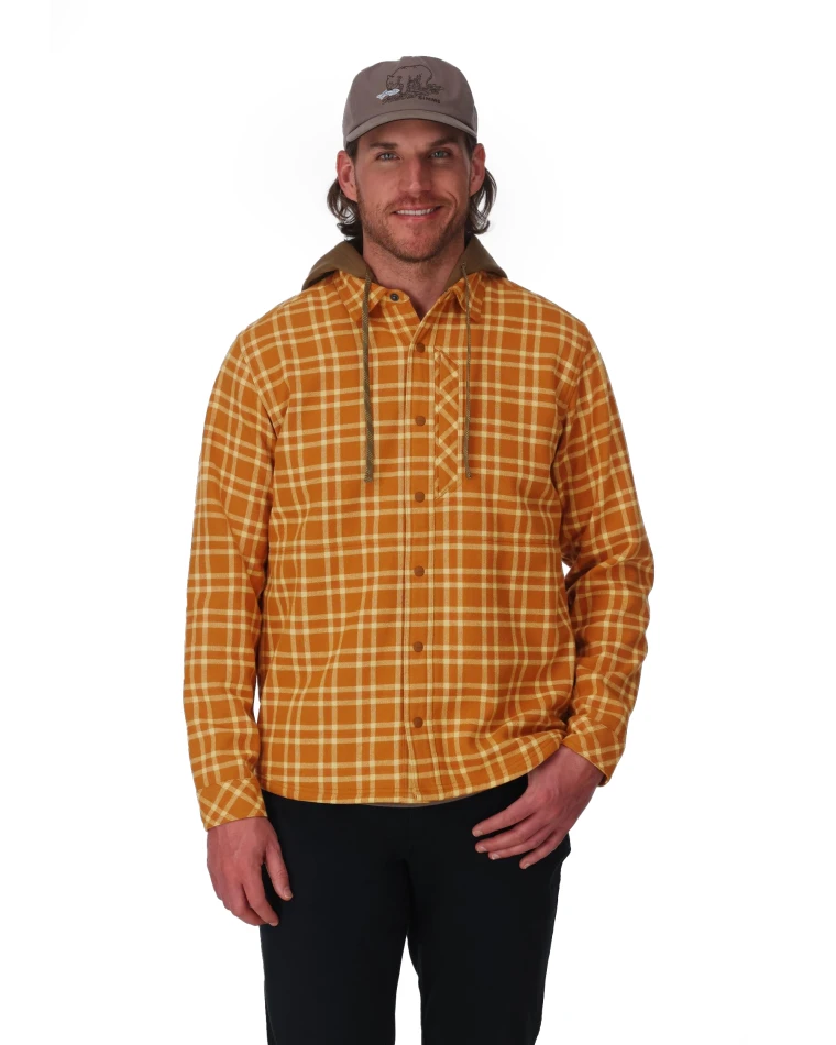Coldweather Hooded Shacket, kolor: 1366 - Wakemup Plaid Stonefly