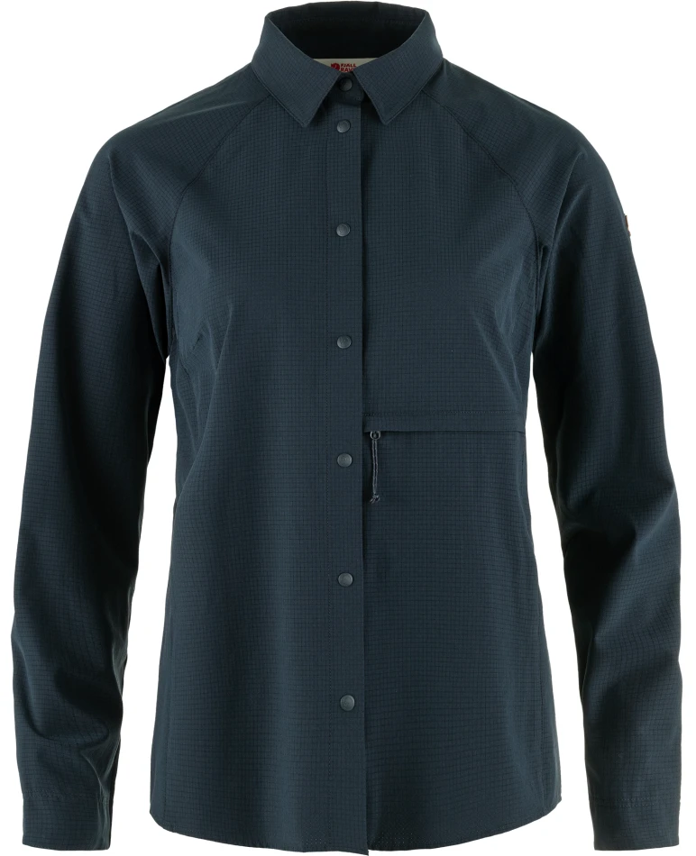 Fjallraven Abisko Trekking Shirt W, kolor: 555 - Dark Navy, 1