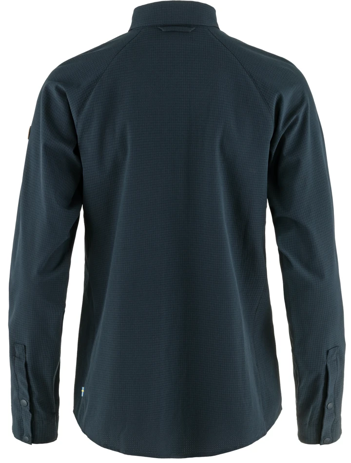 Fjallraven Abisko Trekking Shirt W, kolor: 555 - Dark Navy, 2
