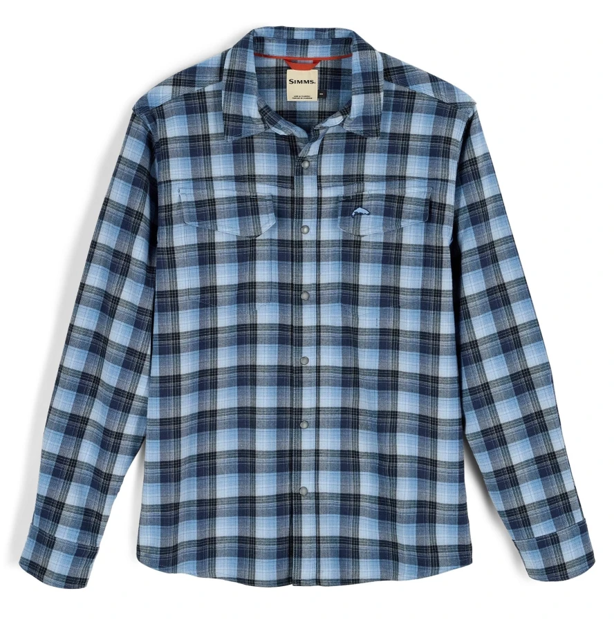 Gallatin Flannel Shirt, kolor: 1354 - Kennebec Plaid: Steel Blue