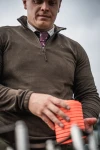 Seeland Benjamin Half Zip, kolor: Dark Brown