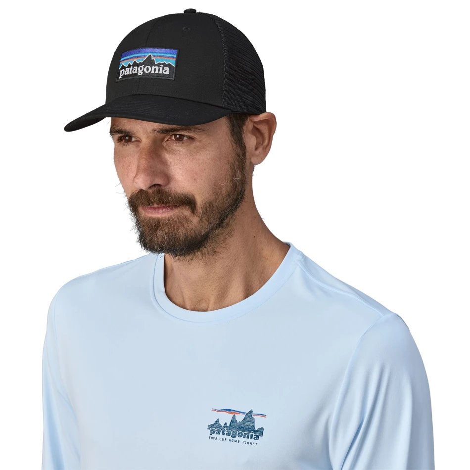 P-6 Logo Trucker Hat, kolor: BLK - Black - 2
