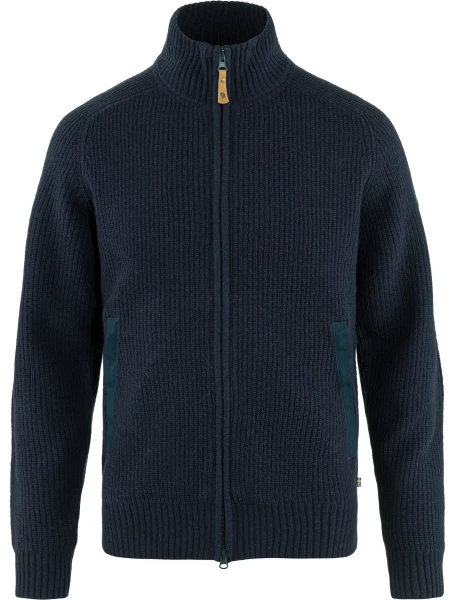 Fjallraven Ovik Zip Cardigan Knit, kolor: 555 - Dark Navy