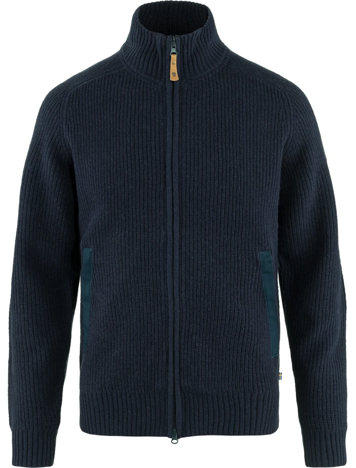 Fjallraven Ovik Zip Cardigan Knit, kolor: 555 - Dark Navy