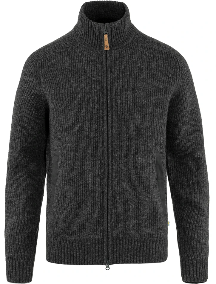 Fjallraven Ovik Zip Cardigan Knit, kolor: 030 - Dark Grey