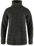 Fjallraven Ovik Cable Knit Roller Neck W, kolor: 030 - Dark Grey