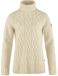 Fjallraven Ovik Cable Knit Roller Neck W, kolor: 113 - Chalk White