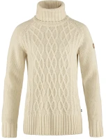 Fjallraven Ovik Cable Knit Roller Neck W, kolor: 113 - Chalk White