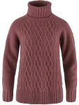 Fjallraven Ovik Cable Knit Roller Neck W, kolor: 410 - Mesa Purple
