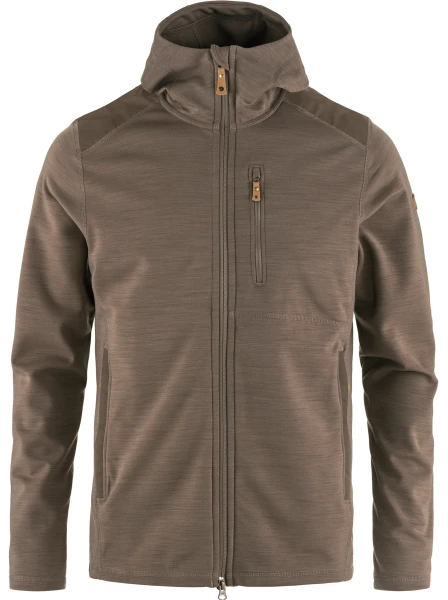 Fjallraven Keb Fleece Hoodie, kolor: 244 - Suede Brown