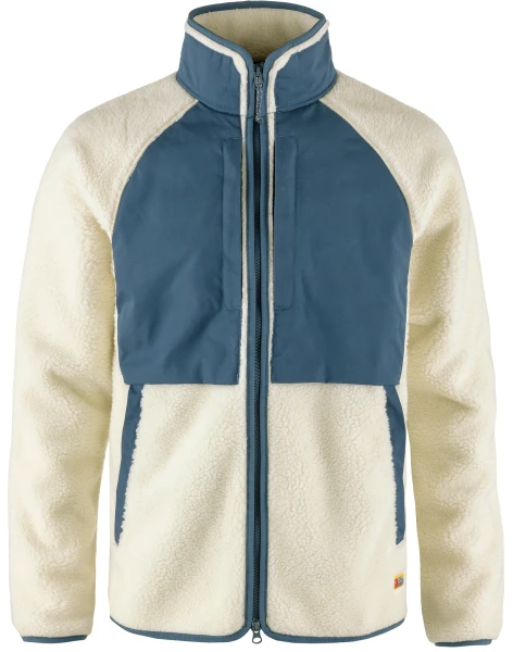 Fjallraven Vardag Pile Jacket, kolor: 113-534 - Chalk White-Indigo Blue