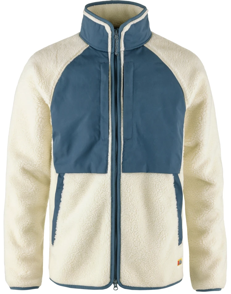 Fjallraven Vardag Pile Jacket, kolor: 113-534 - Chalk White-Indigo Blue