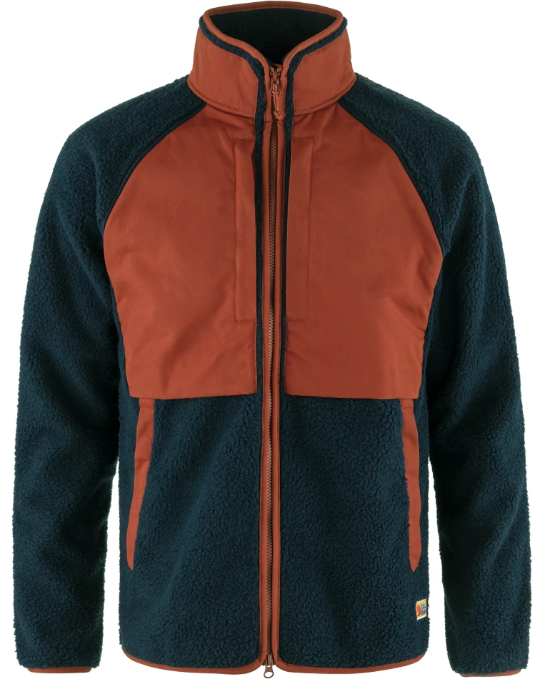 Fjallraven Vardag Pile Jacket, kolor: 560-215 - Navy-Autumn Leaf