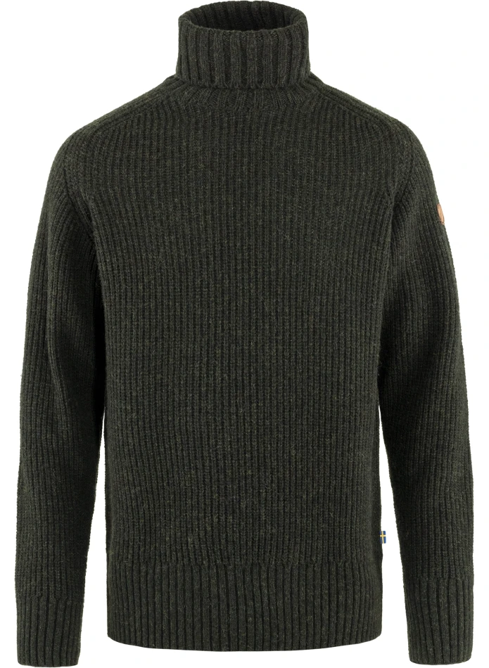 Fjallraven Ovik Roller Neck Sweater, kolor: 633 - Dark Olive