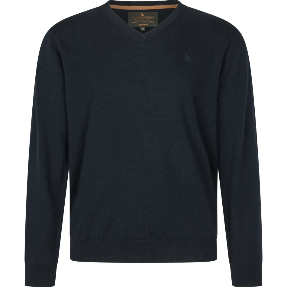 Seeland Pine V-Neck Pullover, kolor: Dark Sapphire