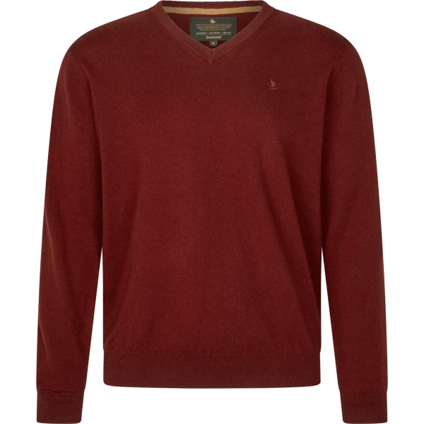 Seeland Pine V-Neck Pullover, kolor: Merlot
