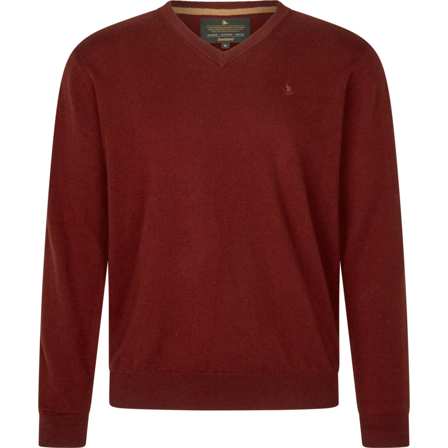 Seeland Pine V-Neck Pullover, kolor: Merlot
