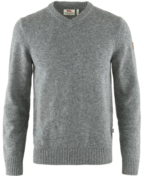 Fjallraven Ovik V-neck Sweater, kolor: 020 - Grey